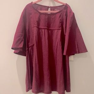 Womens xs burgundy top